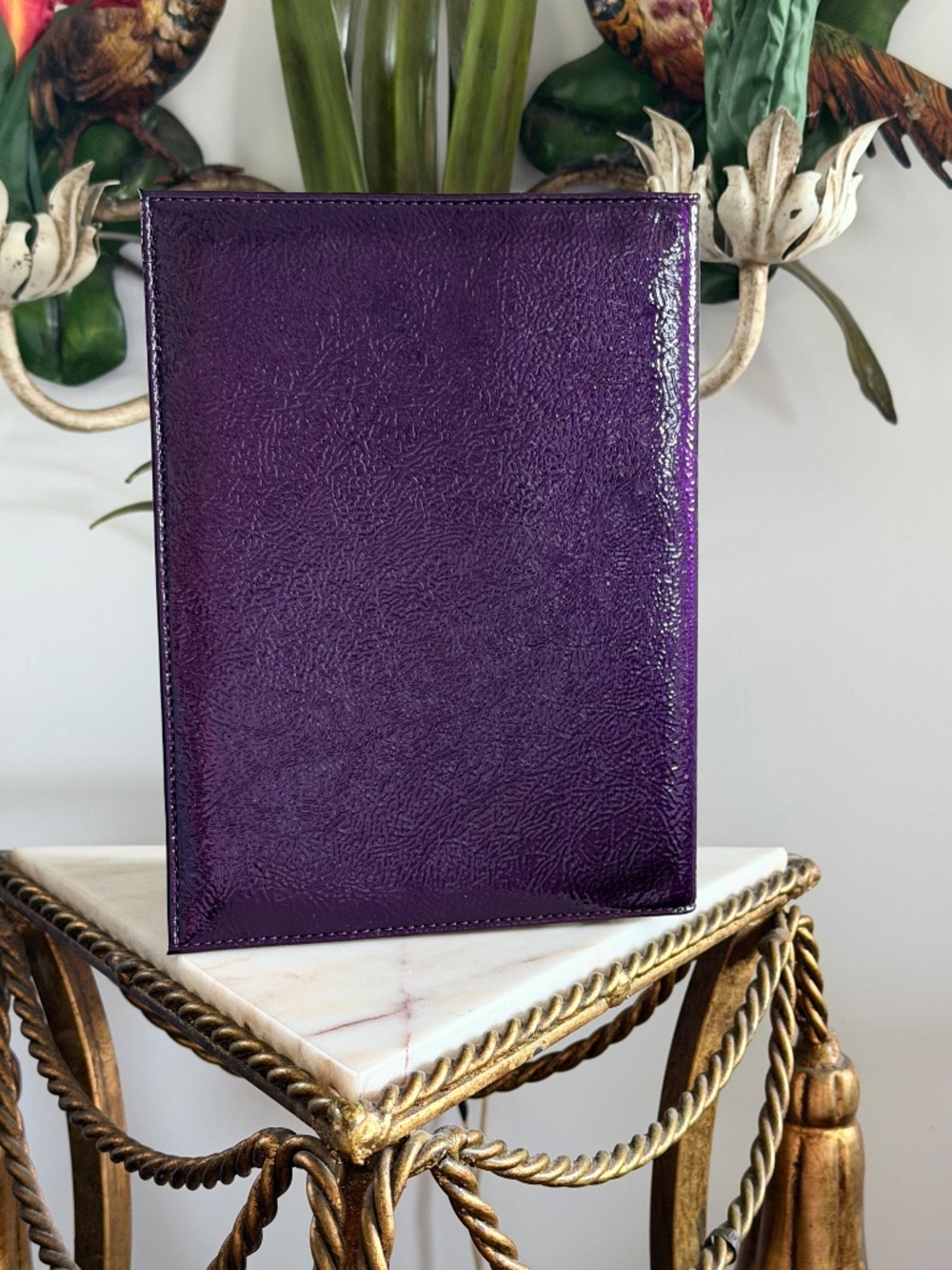 ๐๐คฉ NWT Brahmin Sample Patent ๐๐คฉ๐ Leather Rich Purple Journal ๐คฉ๐ - Picture 3 of 10
